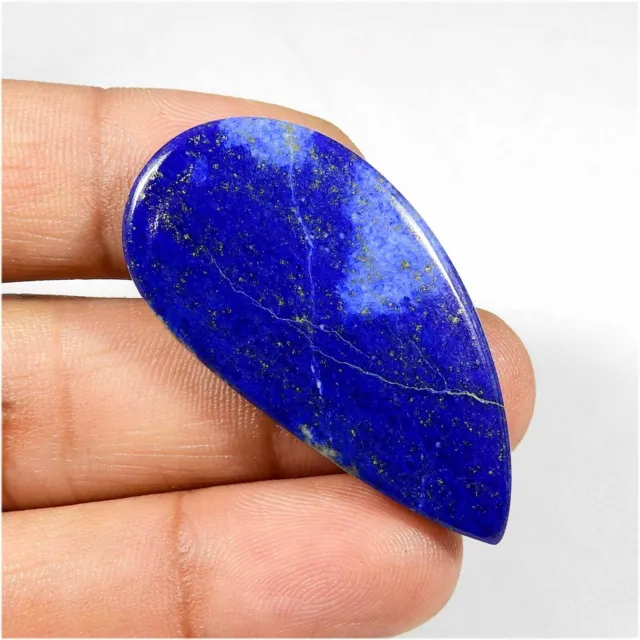 Golden Mark Blue Lapis Lazuli Cabochon Fancy Loose Natural Gemstone 38 Cts #8954