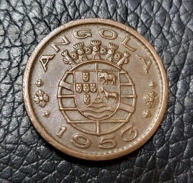 1953  Angola 50 Centavos Coin