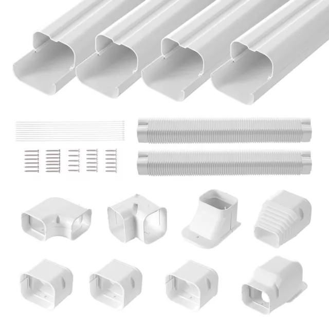 VEVOR Kit couverture ligne 75mm 5350mm pour mini climatiseur divisé central PVC