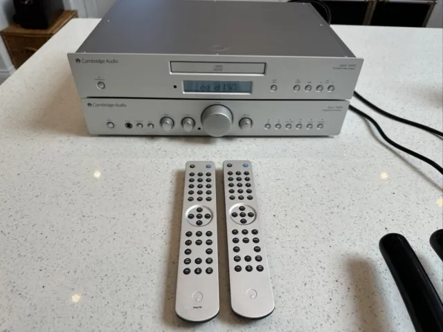 Cambridge Audio Azur 340A Stereo Integrated Amplifier Remote Hifi Silver - POST