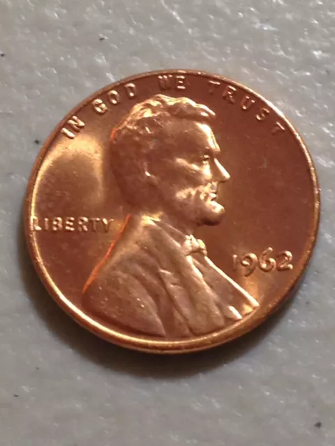 1962 1C RD Lincoln Memorial Cents BU