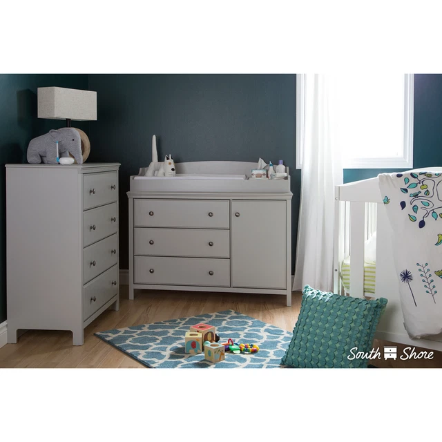 South Shore Cotton Candy Changing Table With Removable Changing Station Pure Whi 3