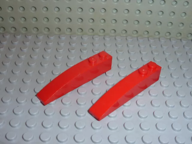 2 x LEGO red slope bricks ref 42022 / sets 4403 8157 4895 7892 7938 8070 4953...