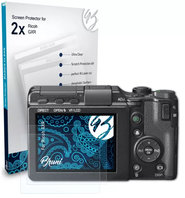 Bruni 2x Protective Film for Ricoh GXR Screen Protector Screen Protection