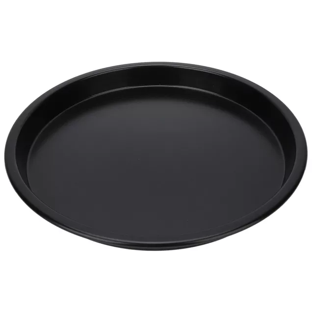 10 Inch Black Aluminum Die Casting Round Shape Baking Tray Non-Stick Pizza UK