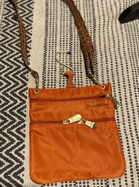 Samantha Brown Crossbody Bag Travel or Everyday Orange