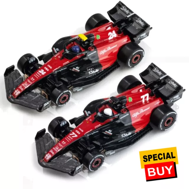 AFX 2023 Alfa Romeo FY-24 FY-77 edición limitada colección F1 escala HO coche ranura