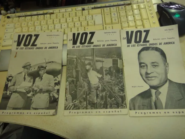 LA VOZ vintage revistas lote de 3 de 1951 ver fotos España