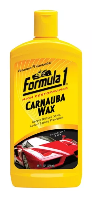 Formula 1 614920 White Carnauba Liquid Car Wax Bottle 16 oz.