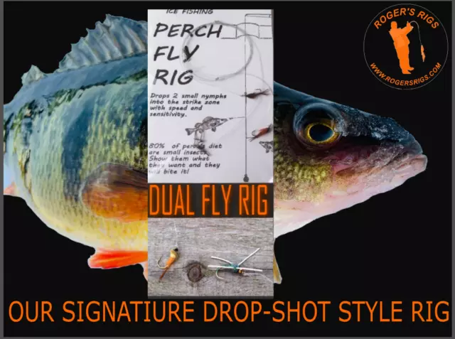 PERCH FLY RIG, Catches Buckets of Perch, Pan-fish, Crappie!! Pike & Lakers  too!! $7.98 - PicClick