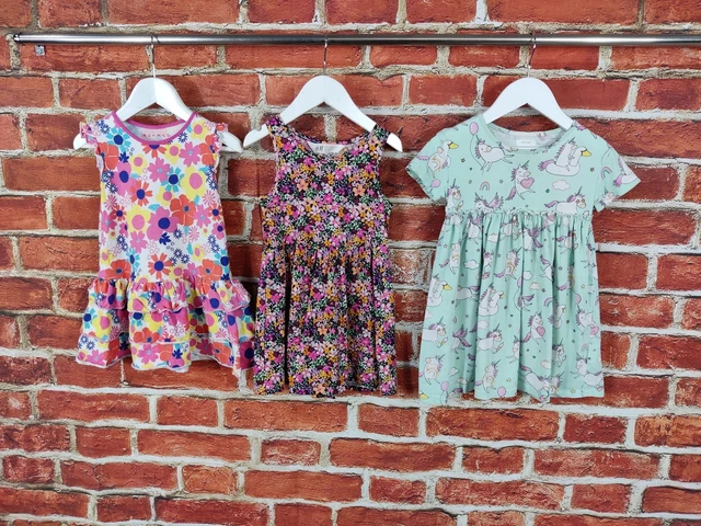 Baby Girls Bundle Age 18-24 Months Next Nutmeg H&M Summer Dress Set Unicorn 92Cm