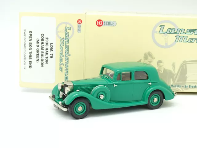 Lansdowne Models 1/43 - 1936 Railton Cobham Saloon Green LDM79