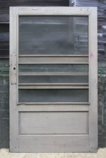 2 avail 48"x84" Antique Vintage Old Wood Wooden Factory Barn Door Metal Screen