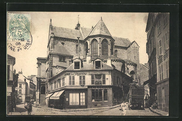 CPA Pontoise, apse of the Church of Saint-Maelou