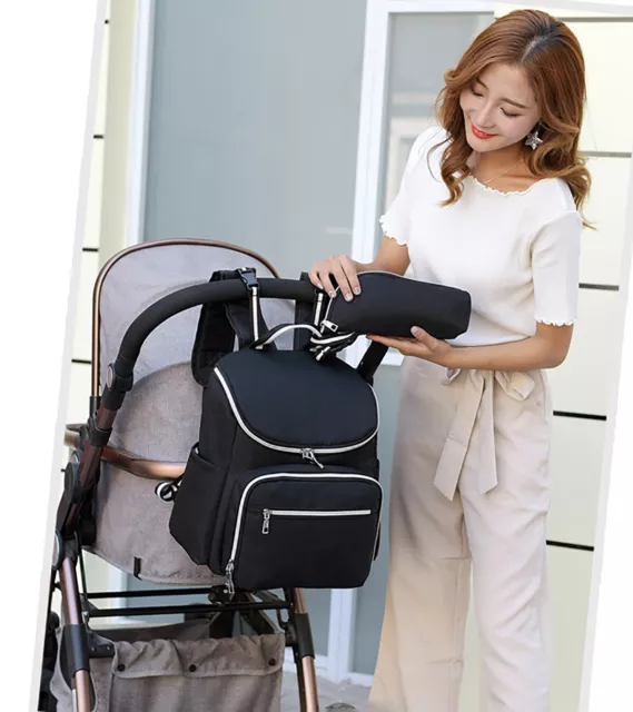Nappy Diaper Backpack Baby Changing Bag External USB Connectivity 3