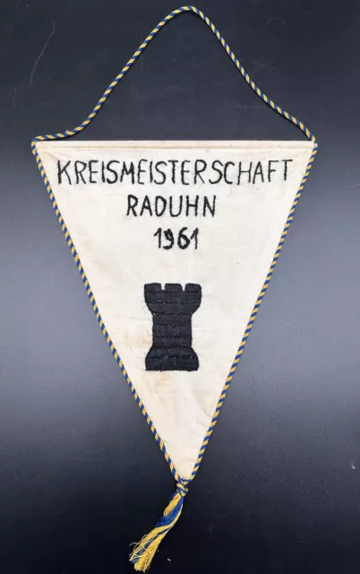 DDR Wimpel Jungpioniere Kreismeisterschaft Raduhn 1961  #KA181