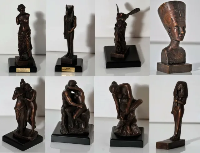 + Atlas De Agostini Bronze Skulptur Antike Figur Dekoration Auswahl:Anubis,Venus