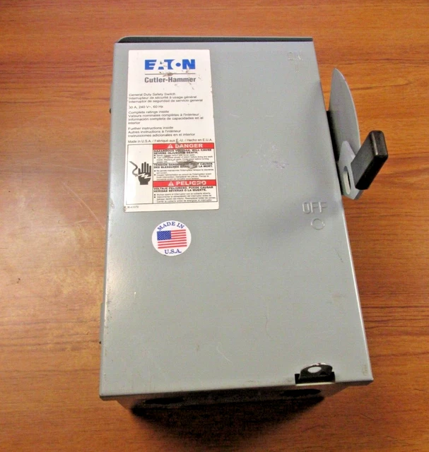EATON GENERAL DUTY Safety Switch 3P, 30A, Cat Dg321Urb .. Us24 45.99