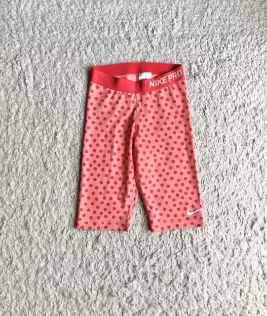 Leggings Nike Pro Shorts High Waist Tight Laufhose S Jogginghose rot biker