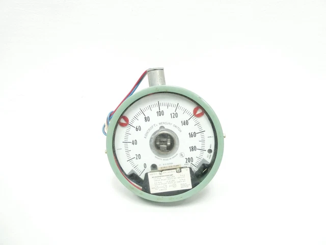 Ashcroft 63-S4319R20-02R-XET Pressure Switch 0-200psi 120/240v-ac