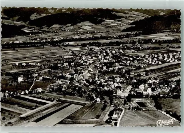 39718542 - 7815 Kirchzarten Fliegeraufnahme des Ortes Foto Original aus Archiv
