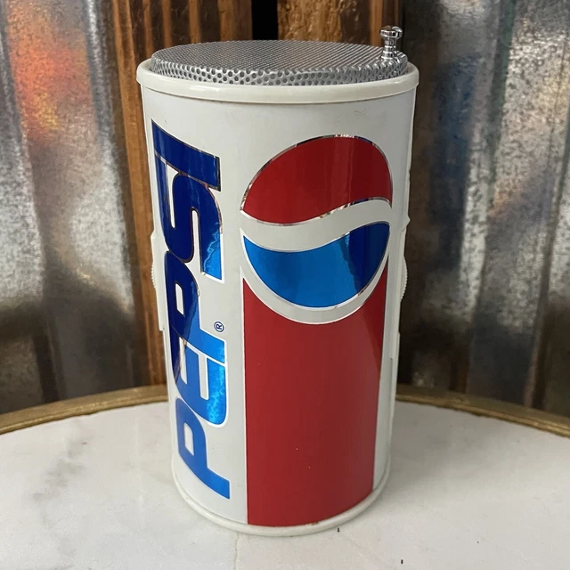 Vintage 80's ~ PEPSI COLA ~ AM/FM Can Radio With Original Manual