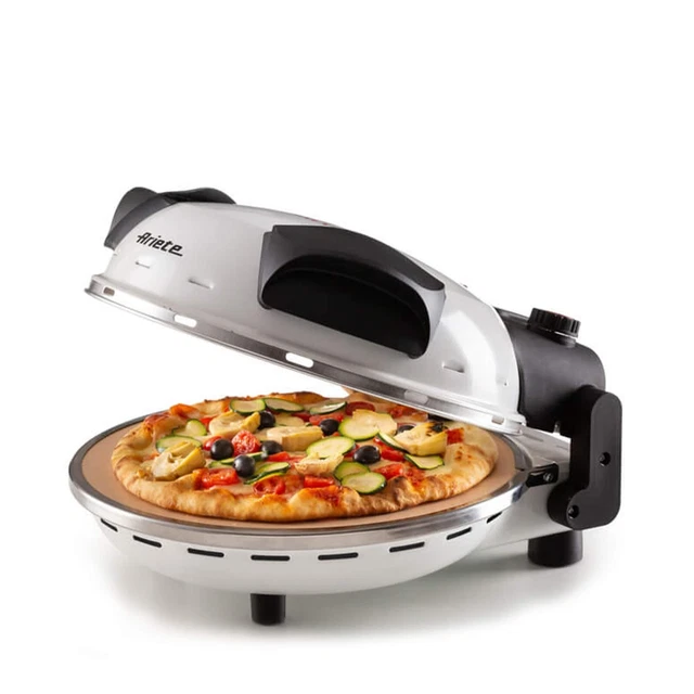 Ariete 0918 Four Fait-Tout Pizza Au 4 Minutes Petit À Pierre Réfractaire Ø33cm