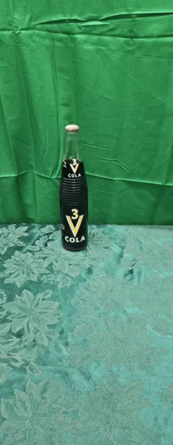 3 V Cola Pop Bottle Full