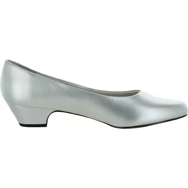 EASY STREET WOMENS Halo Silver Heels Dress Pumps Shoes 7 Narrow (AA,N ...