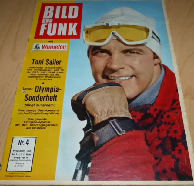 Bild und Funk Nr.4/1964 Toni Sailer/ Mit Winnetou Fotoroman