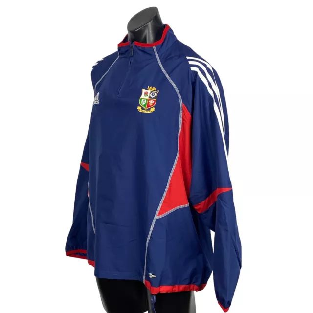 British & Irish Lions Rugby Team Adidas Track Top 2005 NZ Tour Navy Red Size 44 2