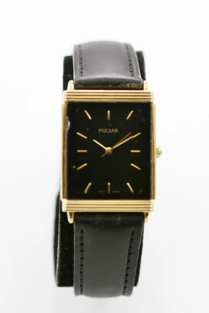Montre Pulsar Vintage Quartz 33 Mm Boîtier Plaqué Or - Occasion