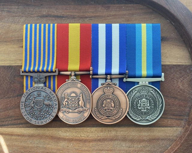 REPLICA MEDALS, NATIONAL Medal, NSW Corrective Medal, Semper Deinceps