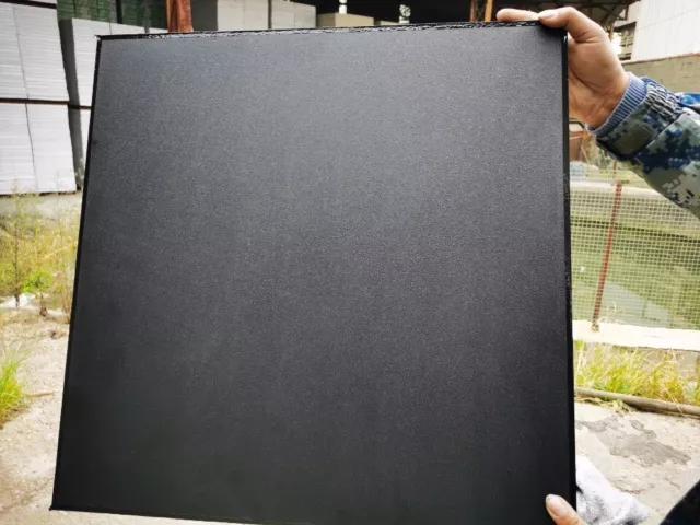 80  BLACK VINYL  SUSPENDED CEILING TILES  595x595mm  8  BOXES OF 10