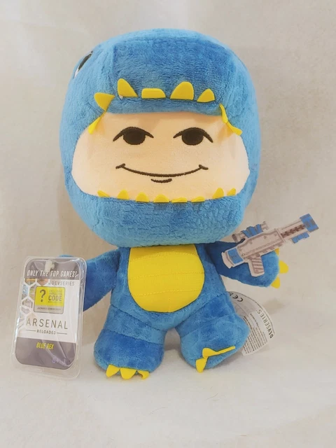 ROBLOX DevSeries Arsenal Reloaded BLUE REX 8" Plush w DLC Code