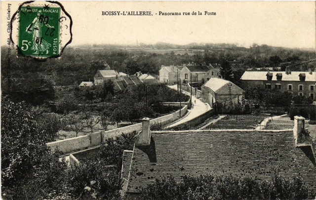 CPA Boissy-L'Aillerie - Panorama rue de la Poste (290264)
