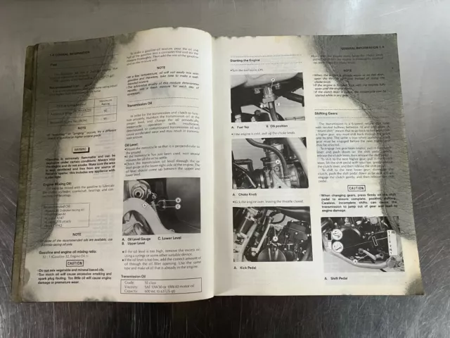 Kawasaki KX125 - E1 owners and service manual KX 125 kx125e1 OEM 3