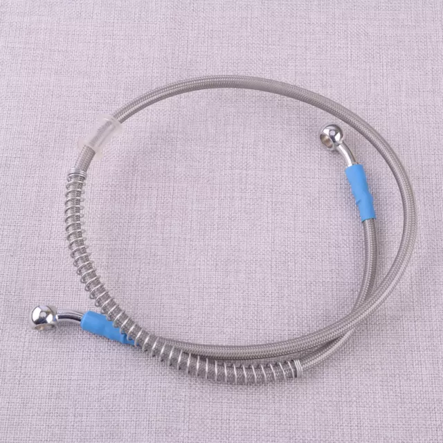 Universal 80cm Motorcycle Stainless Steel Braided Oil Brake Hose Pipe Line A1