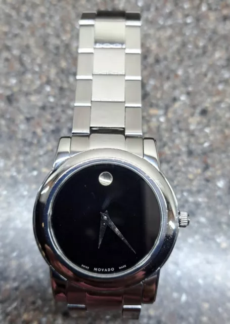 Orologio Svizzero Movado da Uomo 36 mm 84E41893 Batteria Nuova