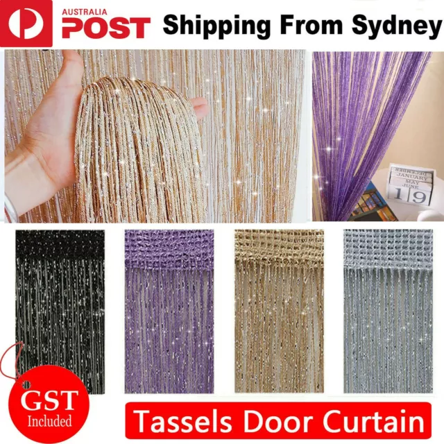 Tassel Decoration Fly Screen Panel Room Door Curtain Divider Window Bead String