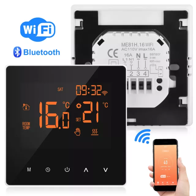 Raumthermostat WiFi Digital Elektrische Thermostat Fußbodenheizung Wandheizung