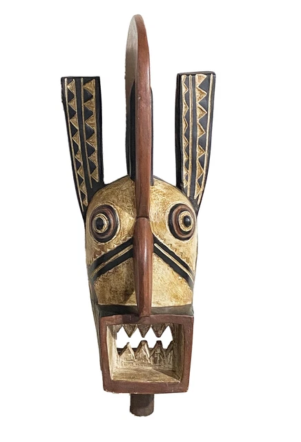 Bobo Bird Dance Mask Helmet Burkina Faso 27.5" H