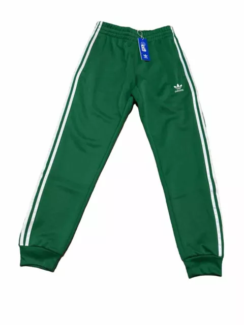 Adidas Track Pants Mens Green Size S Adicolor Classic + SST  Slim  Fit Joggers