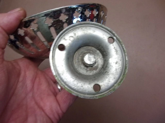 Antique Unbranded Silver Plated Brass Bathtub Soap Holder Nautical Use LQQK! 3