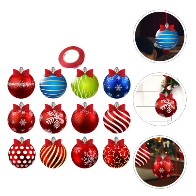 12 archi palline natalizie, palline sospese albero di Natale, ornamenti,