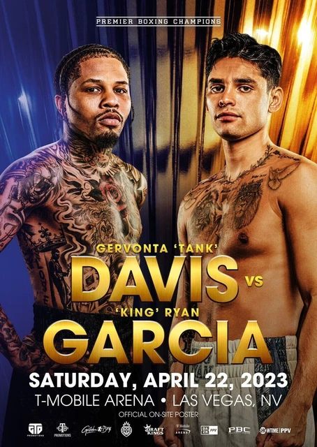 GERVONTA DAVIS VS Ryan Garcia 2023 Official On-Site Poster - MGM Grand