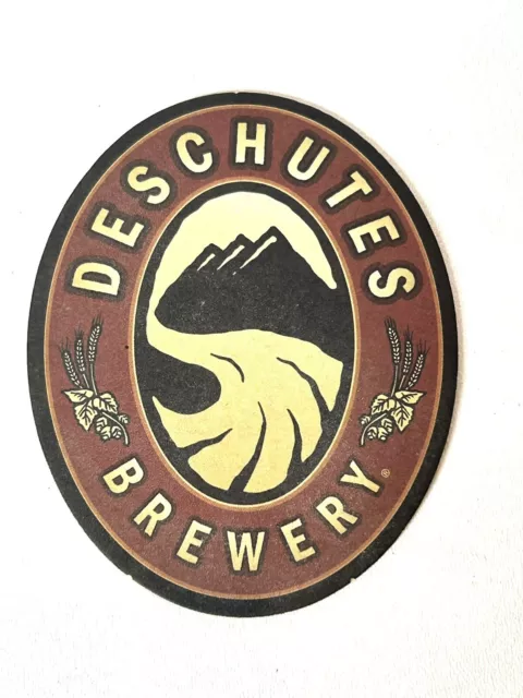 DESCHUTES BREWERY Beer Coaster - Mountain - Bend, OREGON