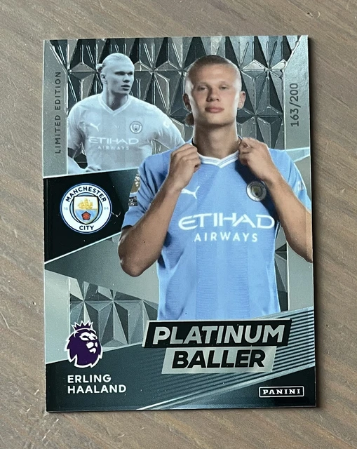 PANINI ADRENALYN XL Premier League 2024 Erling Haaland Platinum Baller