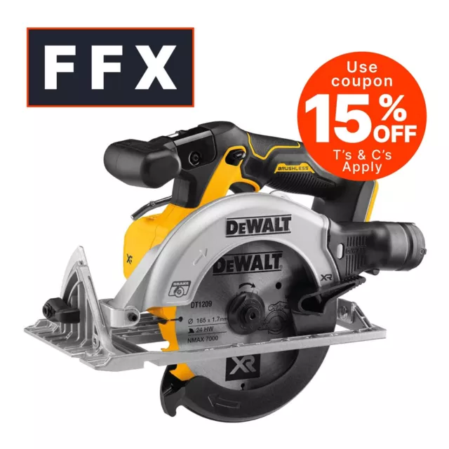 Dewalt DCS565N-XJ 18v 165mm XR Brushless Circular Saw Cordless Body Only Compact