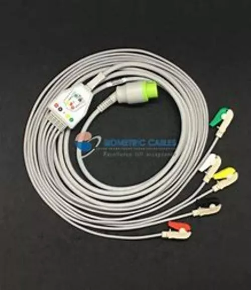 5 Câble Ecg Neige ( Clip) Compatible Avec Dg 4 Neuf